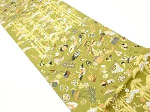 松竹梅に宝尽くし・鶴亀・鯛模様織出し袋帯